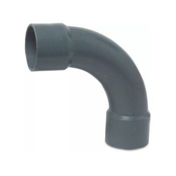 PROFEC PVC Bogen 90°, Klebemuffe aus Rohr hergestellt