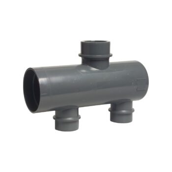 BEVO Verteiler 90 mm, 1 Eingang 2 Ausgänge