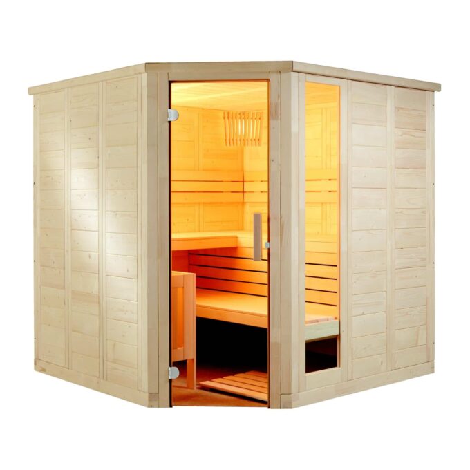 SENTIOTEC SET Sauna Komfort Corner Large