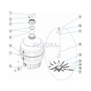 ASTRALPOOL Ersatzteile für Sandfilter CANTABRIC 15784