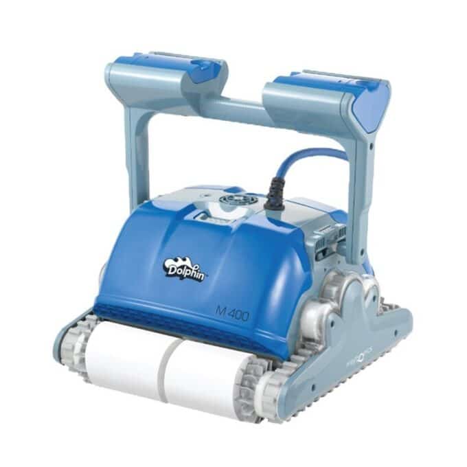 DOLPHIN Poolroboter M400 mit Caddy und Wunderbürsten weiss