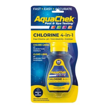 AquaChek Chlorine 4 in 1 Wasser-Teststreifen für TruTest
