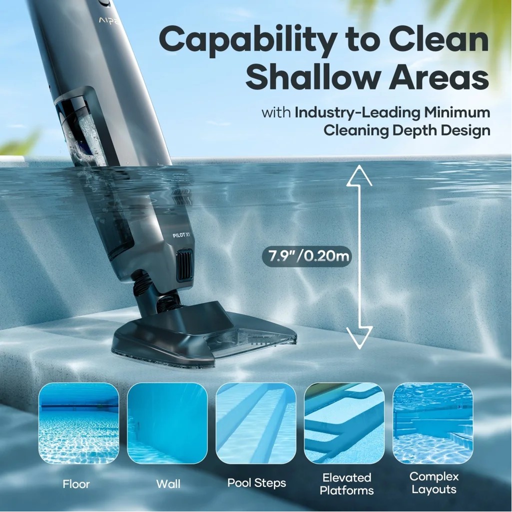 AIPER Akku-Poolstaubsauger Pilot X1 Handheld – Bild 6