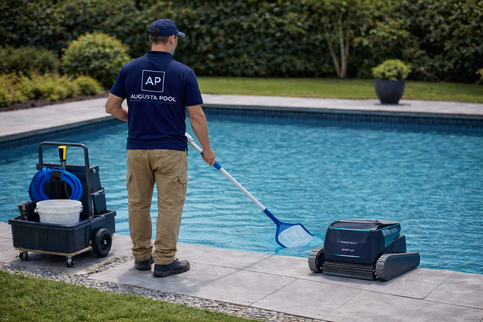 Poolreinigung, Unterhalt und Service – Inbetriebnahme und Saisonservice