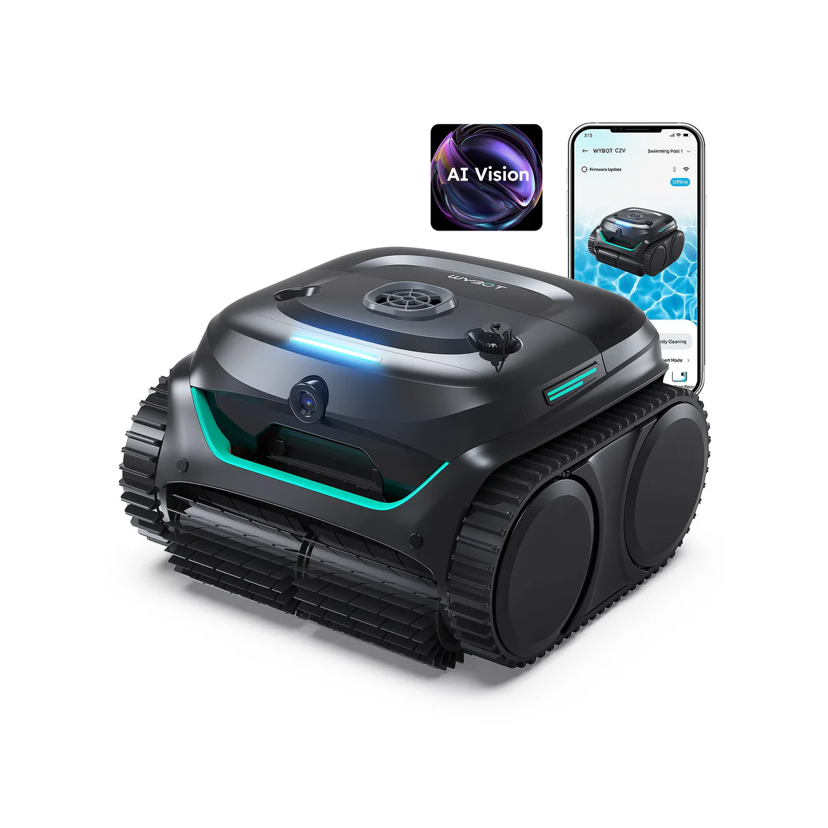 WYBOT Akku-Poolroboter C2 Vision – Bild 2