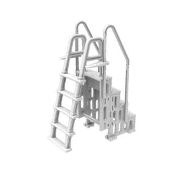 OKU Pooltreppe 4-stufig mit 5-stufiger Leiter – Bild 2
