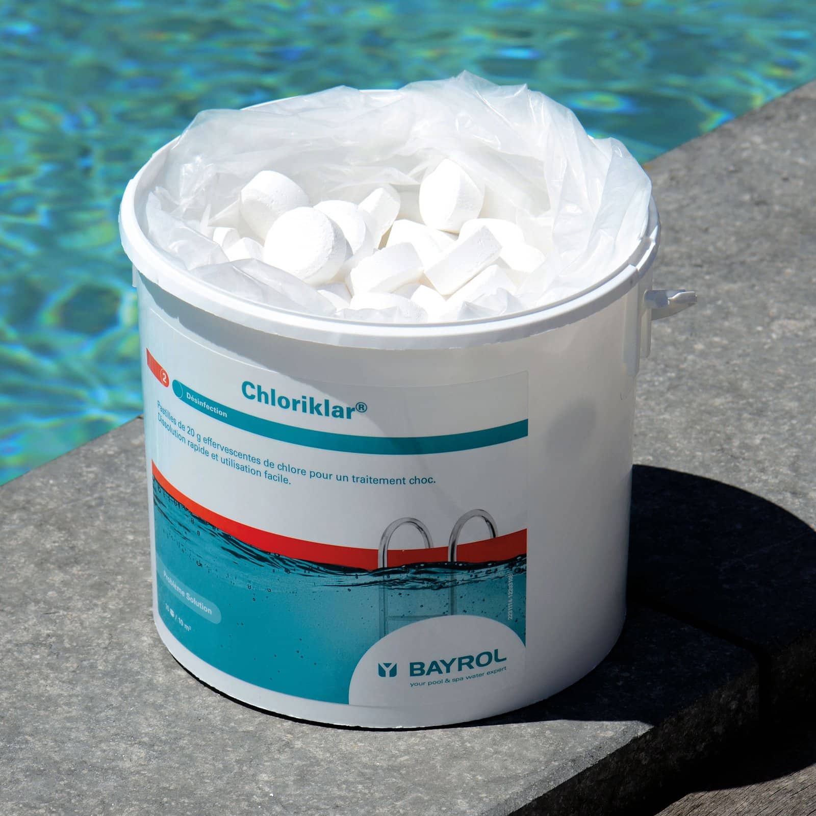 Bayrol Chloriklar 10 kg Chlortabletten schnellöslichesChlor-Sprudeltabletten 20 g UN 3077 – Bild 3