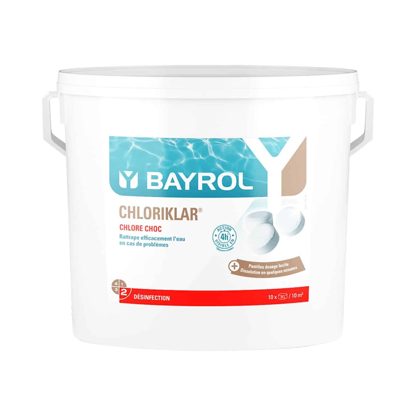 Bayrol Chloriklar 10 kg Chlortabletten schnellöslichesChlor-Sprudeltabletten 20 g UN 3077