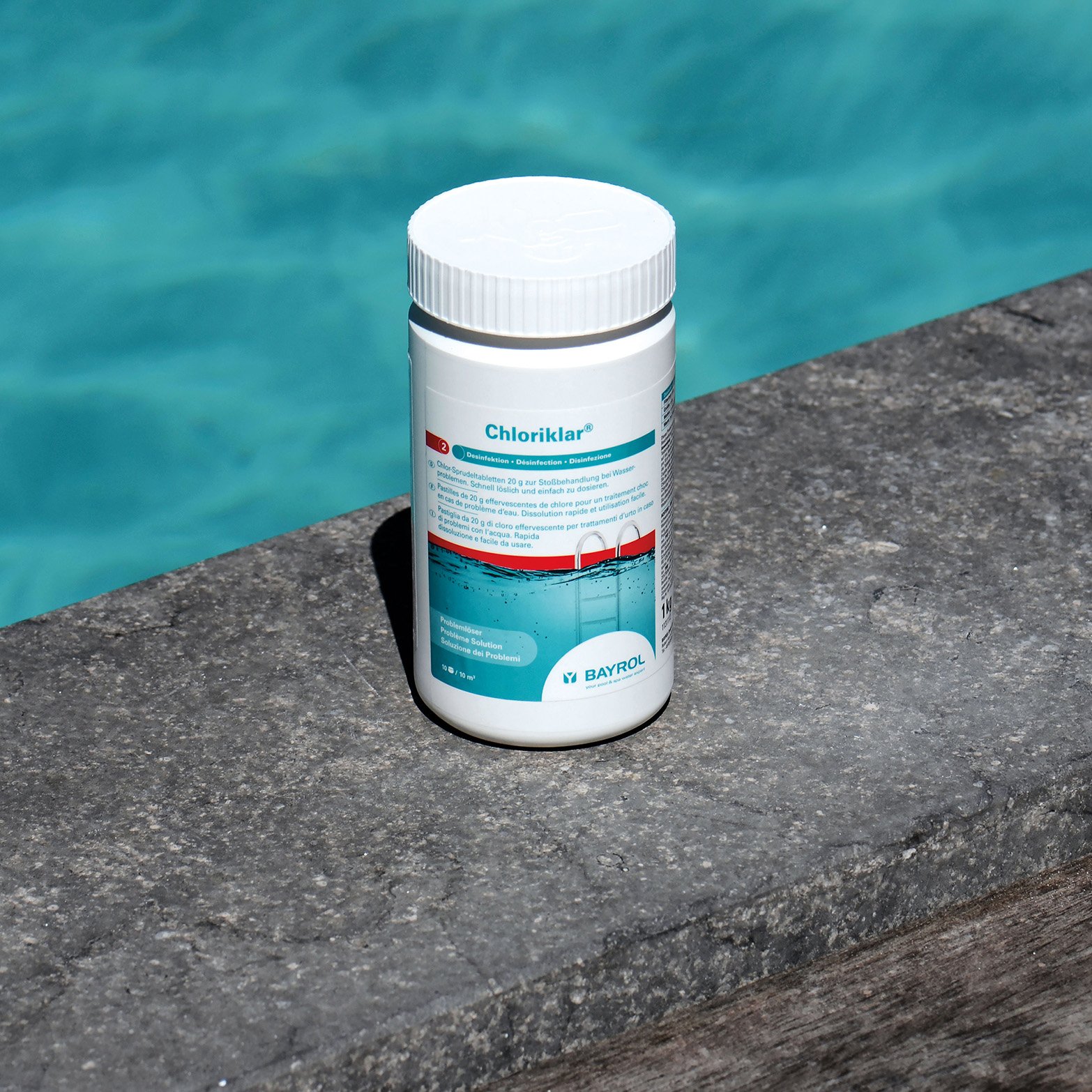 Bayrol Chloriklar 1 kg Chlortabletten schnellösliches Chlor-Sprudeltabletten 20 g UN 3077 – Bild 2