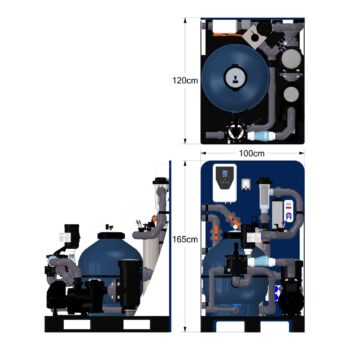 AQUAFORTE Komplettanlage Plug & Swim Palette mit UV-Desinfektion & Salzelektrolyse – Bild 8