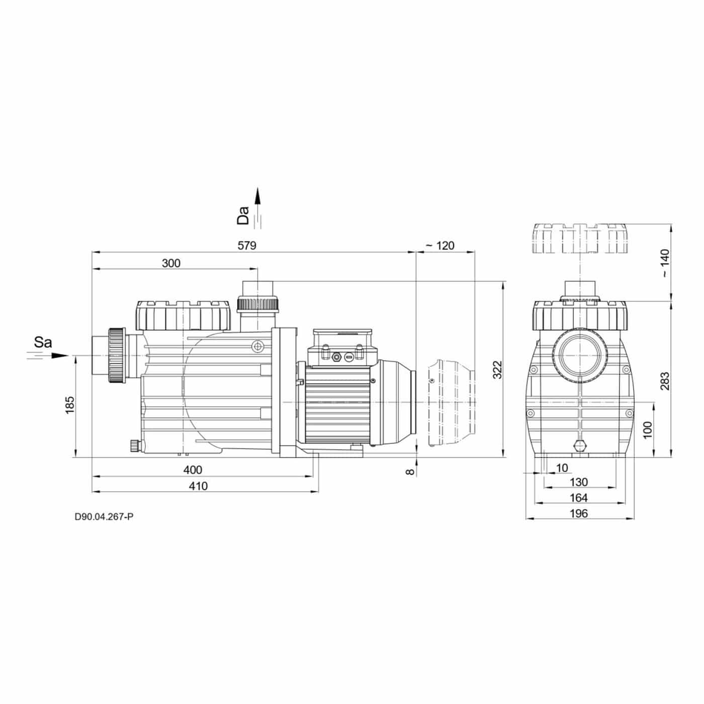 SPECK BADU Schwimmbadpumpe Eco Soft 0,75kW 230V – Bild 5