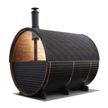POOLEX Aussensauna ONYXIA Barrel – Bild 4