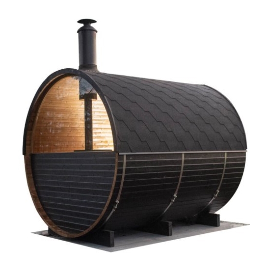POOLEX Aussensauna ONYXIA Barrel – Bild 4
