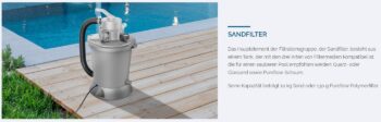 POOLSTAR Kompaktsandfilteranlage inkl. Pumpe für Pool, 3,03 m3/h – Bild 4
