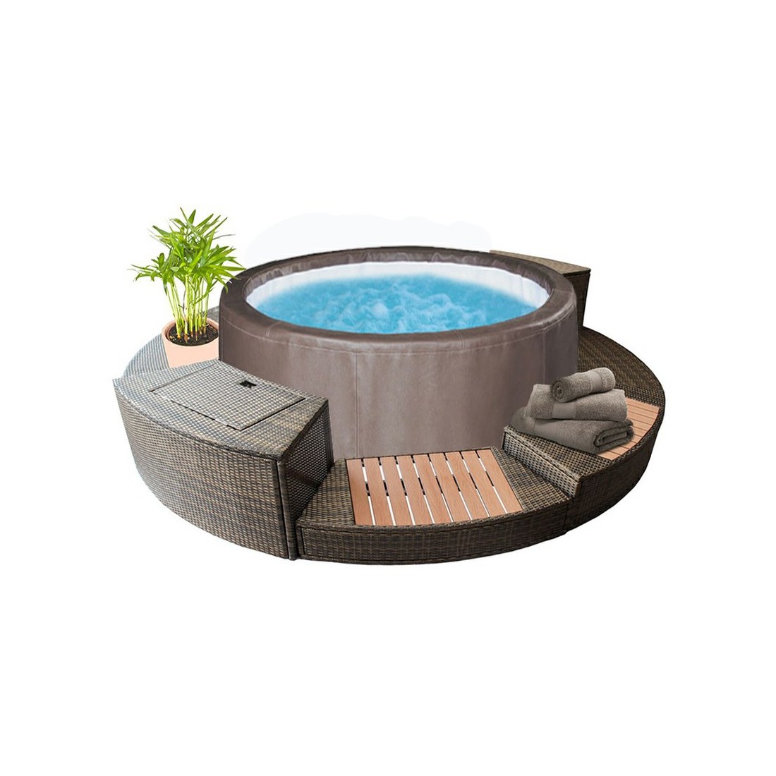 NETSPA Whirlpool VITA PREMIUM 6 inkl. fünf Möbelelemente – Bild 5