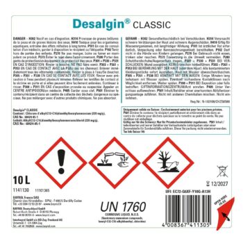 Bayrol Desalgin CLASSIC 10 l flüssiges schaumarmes Antialgen-Konzentrat UN 1760 – Bild 2