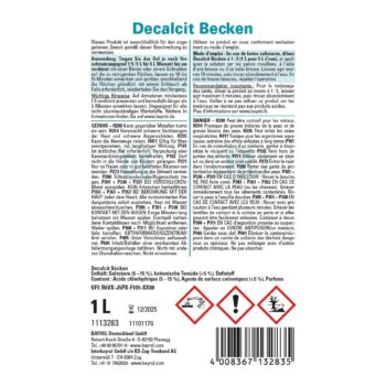 Bayrol Decalcit Becken 1 l saures Reinigungsgel zur Entfernung von Kalk UN 1789 – Bild 3