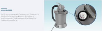 POOLSTAR Kompaktsandfilteranlage inkl. Pumpe für Pool, 3,03 m3/h – Bild 7