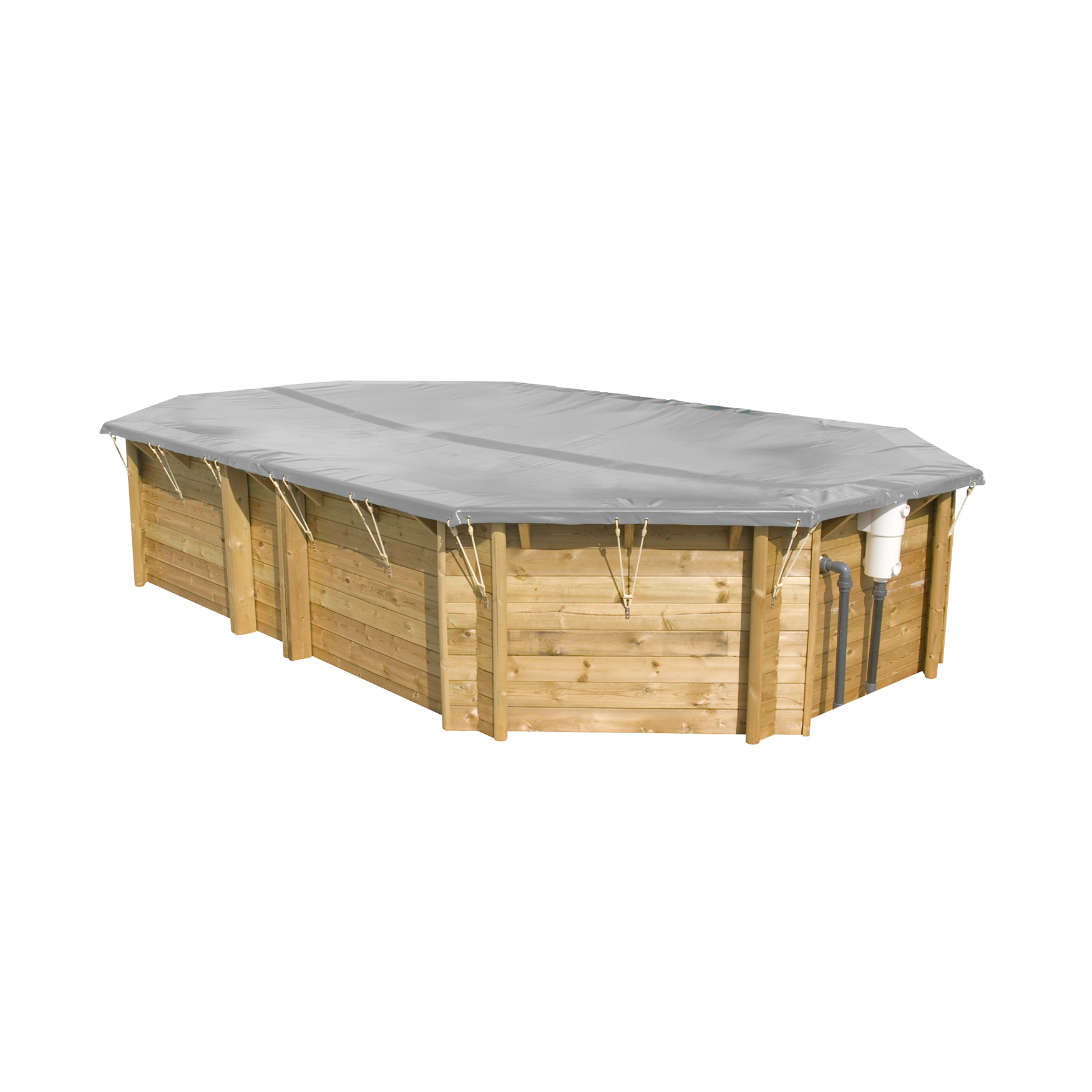 Sicherheits- und Winterabdeckung für Holzpools 580g/m² – Bild 8