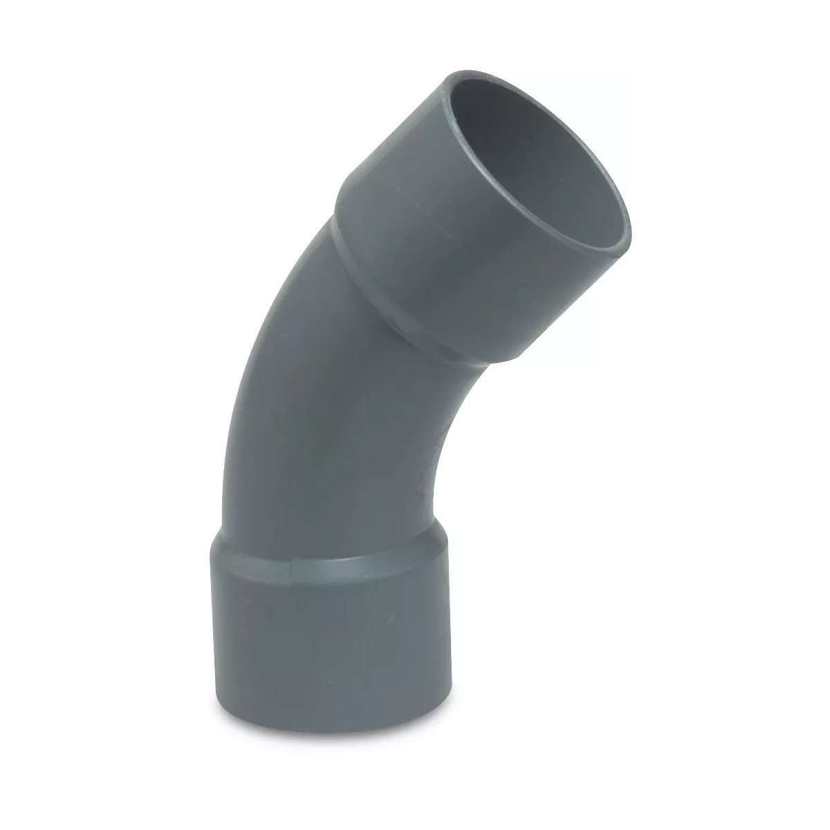 PROFEC PVC Bogen 45°, Klebemuffe aus Rohr hergestellt – Bild 2