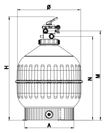 ASTRALPOOL Sandfilter CANTABRIC TOP – Bild 3