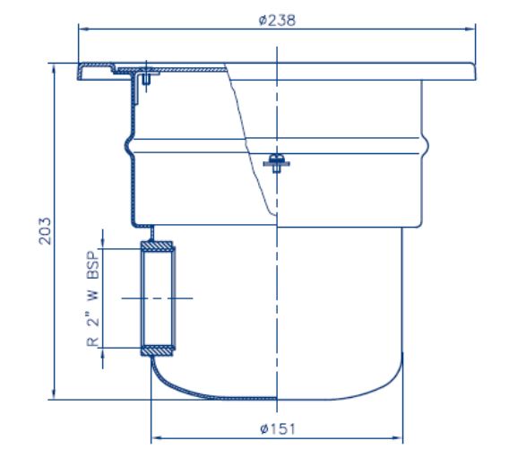 ASTRALPOOL Bodenablauf STYLE Ø 230 rund