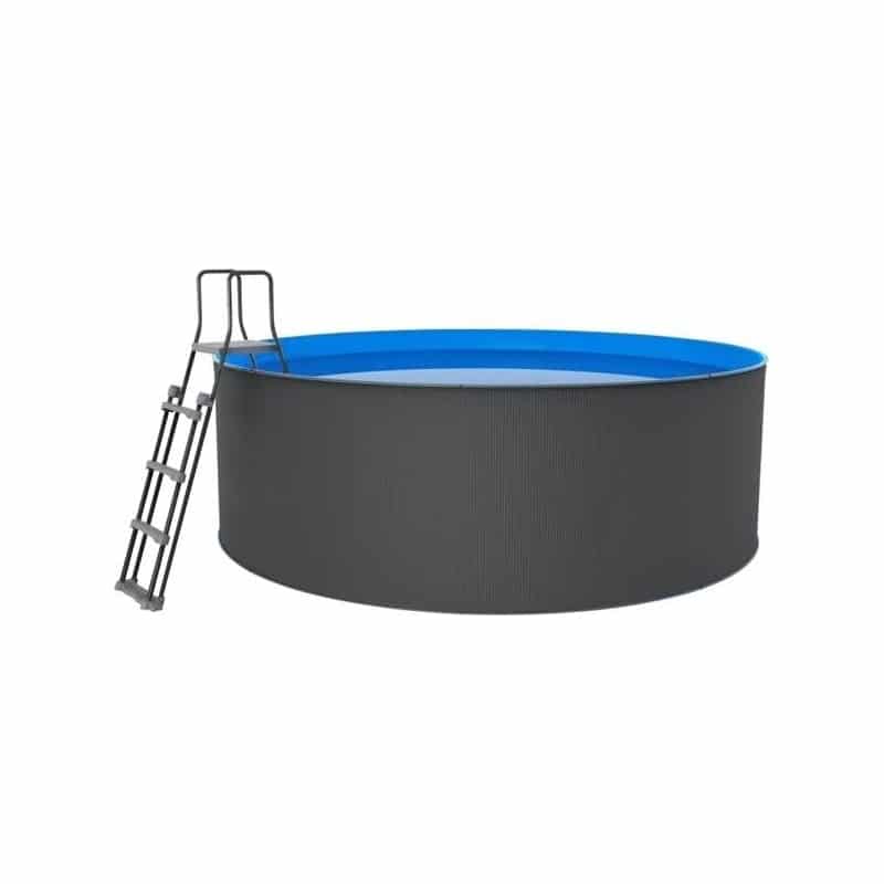 SWIM & FUN Stahlwandpool Komplettset SANTORINI XL rund Ø 3.60 m x 1.20 m – Bild 6