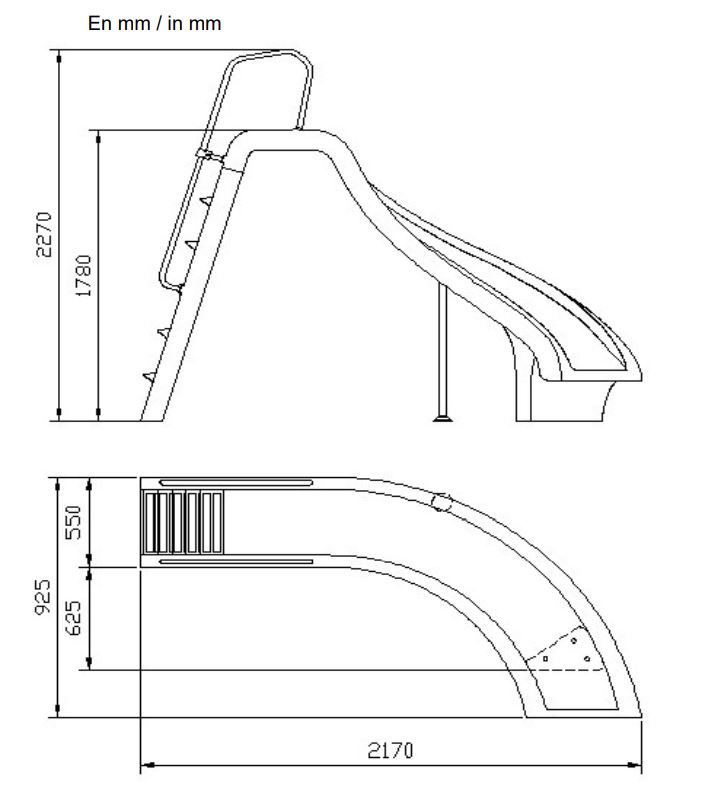 ASTRALPOOL Wasserrutschbahn CURVE – Bild 9