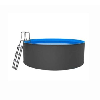 SWIM & FUN Stahlwandpool Komplettset SANTORINI XL rund Ø 4.60 m x 1.20 m – Bild 5