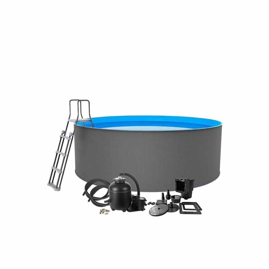 SWIM & FUN Stahlwandpool Komplettset SANTORINI XL rund Ø 4.60 m x 1.20 m – Bild 7