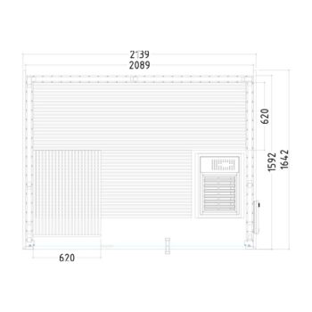 SENTIOTEC SET Sauna Panorama Small