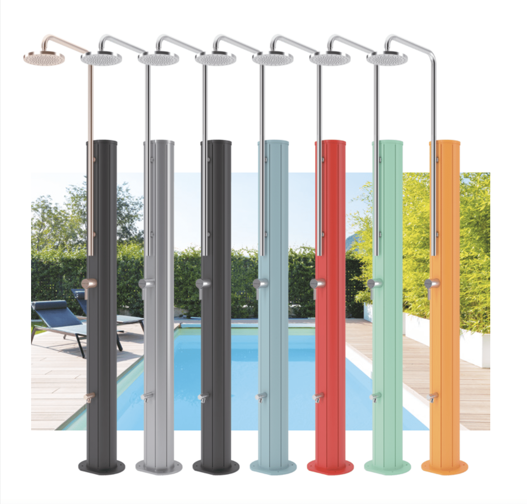 ASTRALPOOL Solardusche Solar Chrome – Bild 3