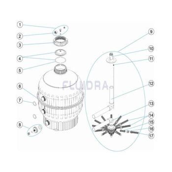 ASTRALPOOL Ersatzteile für Sandfilter CANTABRIC 15784 – Bild 2