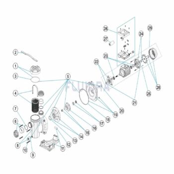ASTRALPOOL Ersatzteile für Pumpe SENA – Bild 2