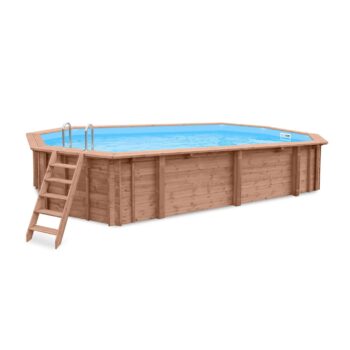 INTERLINE Holzpool BALI oval 6.40 x 4.00 HT: 138