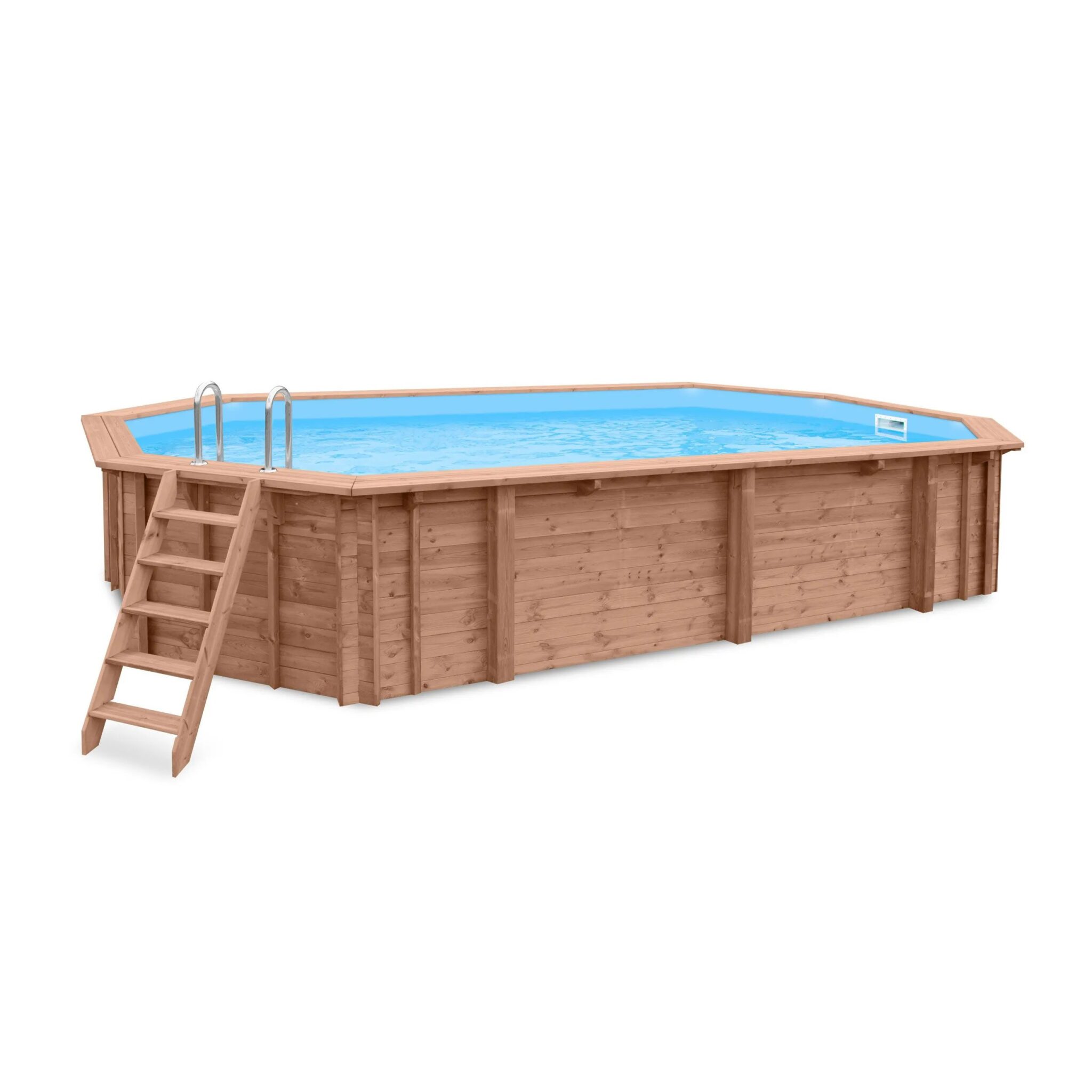 INTERLINE Holzpool BALI oval 6.40 x 4.00 HT: 138