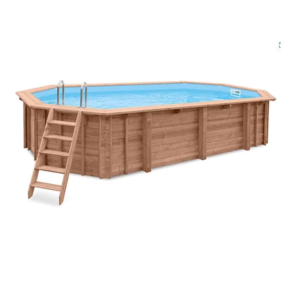 INTERLINE Holzpool BALI oval 6.40 x 4.00 HT: 138