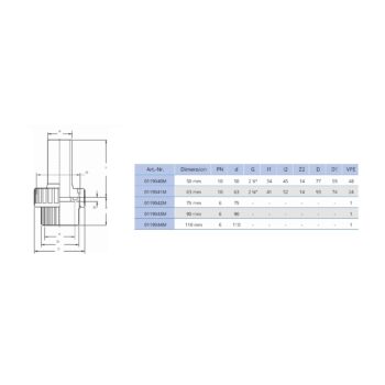 MAITEC PVC/PE Übergangsverschraubung PVC zu PE Geberit – Bild 4