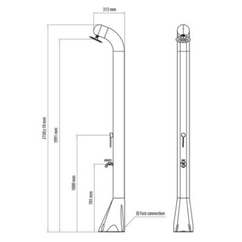 ASTRALPOOL Solardusche LIVELY SOLAR – Bild 10