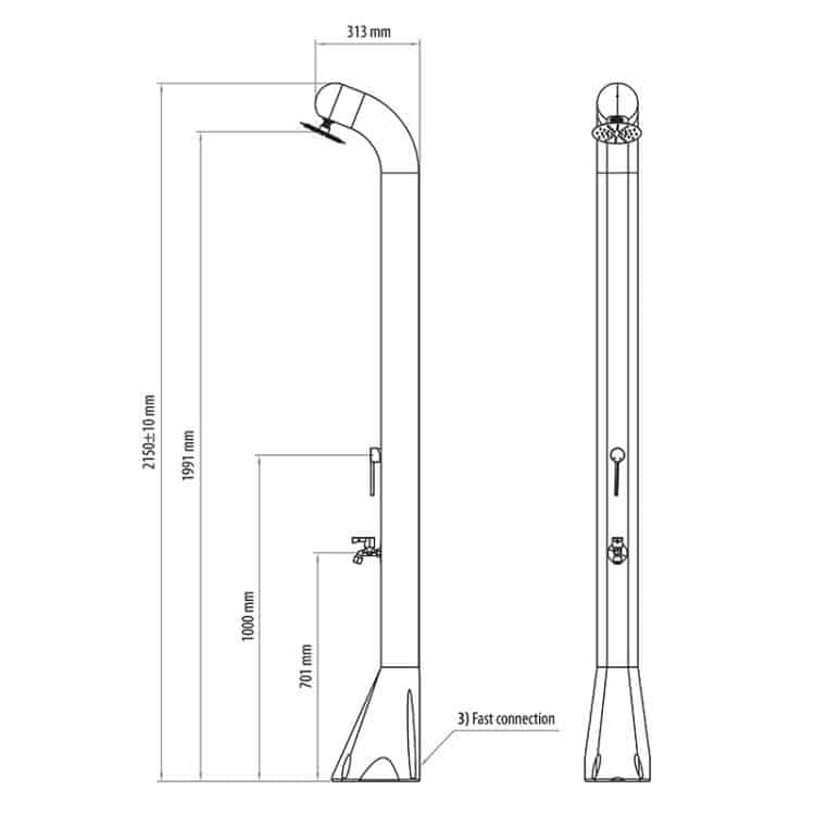ASTRALPOOL Solardusche LIVELY SOLAR – Bild 10