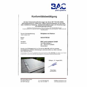 BAC POOLSYSTEM Rollschutzabdeckung NOVATREND KEDER-VERSION – Bild 10
