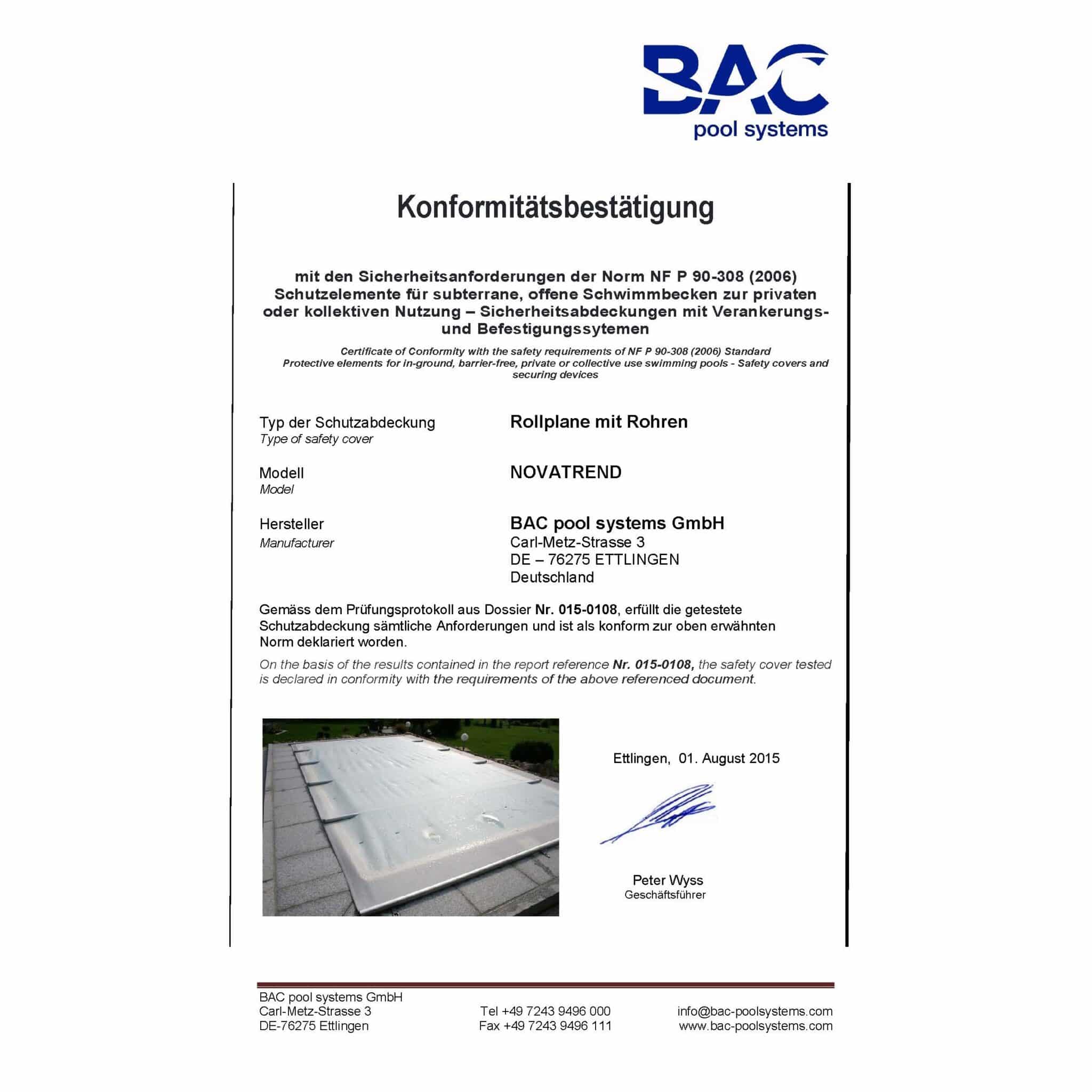 BAC POOLSYSTEM Rollschutzabdeckung NOVATREND KEDER-VERSION – Bild 10