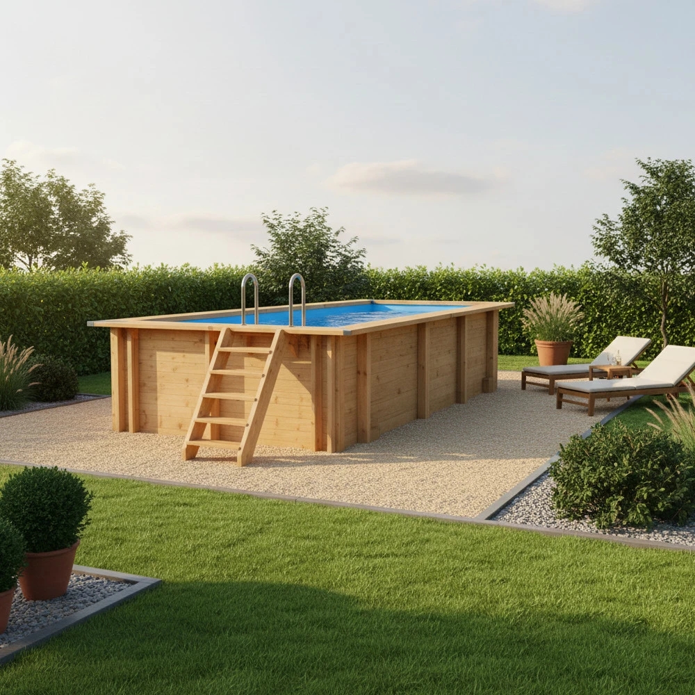 INTERLINE Holzpool BALI rechteckig 5.00 x 2.50 HT: 124 – Bild 4