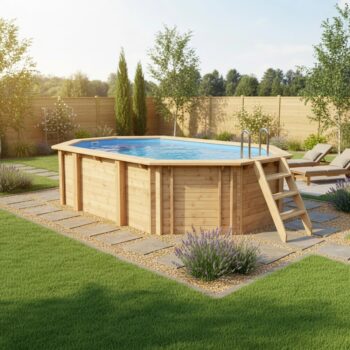 INTERLINE Holzpool BALI oval 4.60 x 2.85 HT: 138 – Bild 4