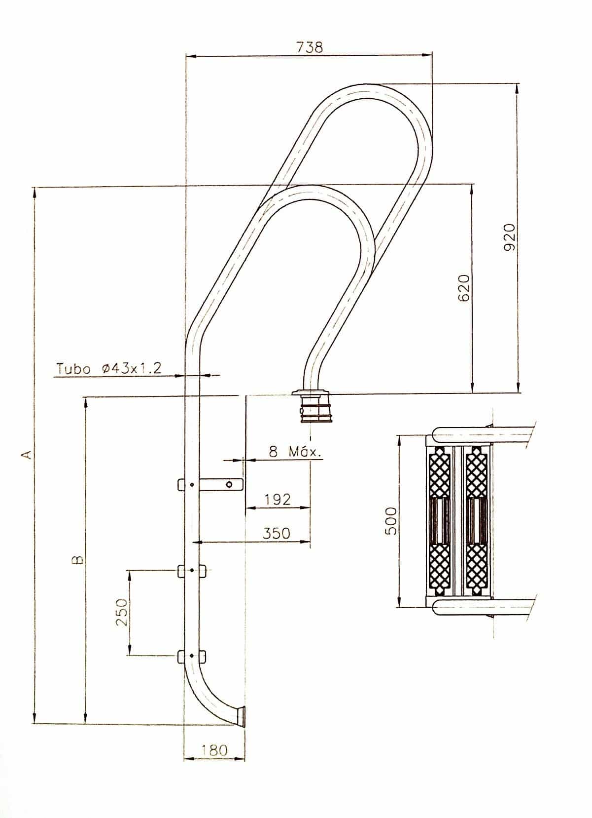 ASTRALPOOL Einbauleiter MIXED ASYMMETRISCH – Bild 10