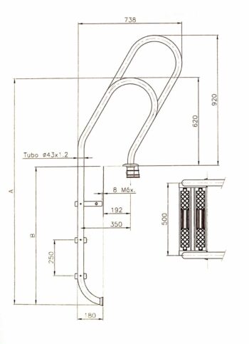 ASTRALPOOL Einbauleiter MIXED ASYMMETRISCH – Bild 11