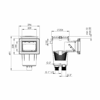 ASTRALPOOL Skimmer STANDARD 17.5 L – Bild 12