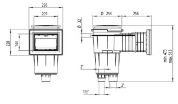 ASTRALPOOL Skimmer STANDARD LONG 17.5 L – Bild 11