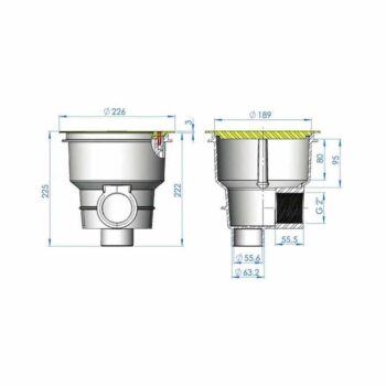 ASTRALPOOL Bodenablauf NORM+ Gitter ABS – Bild 10