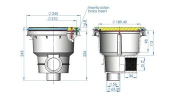 ASTRALPOOL Bodenablauf NORM+ Gitter ABS – Bild 11